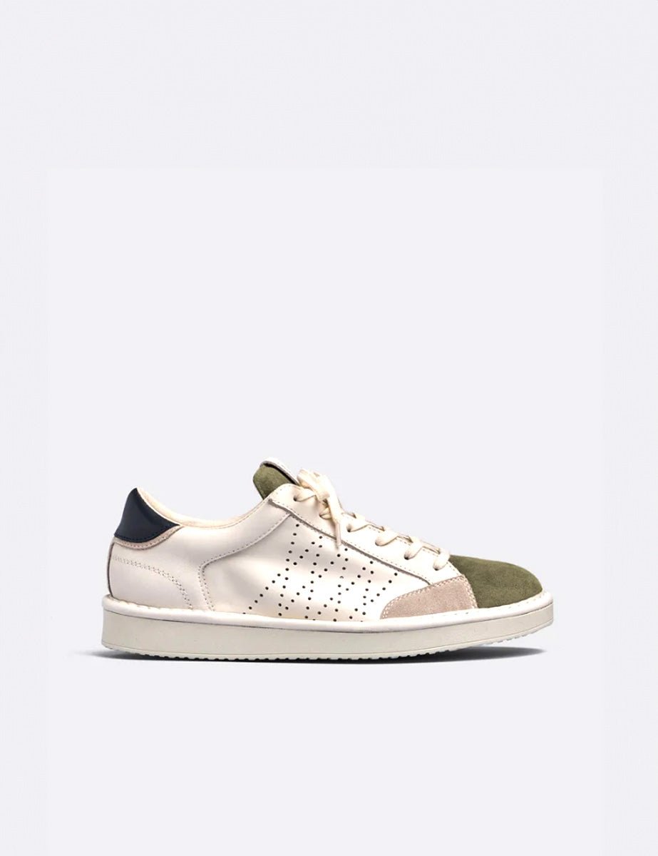 sneaker leather suede ivory night military - panchic - sneaker