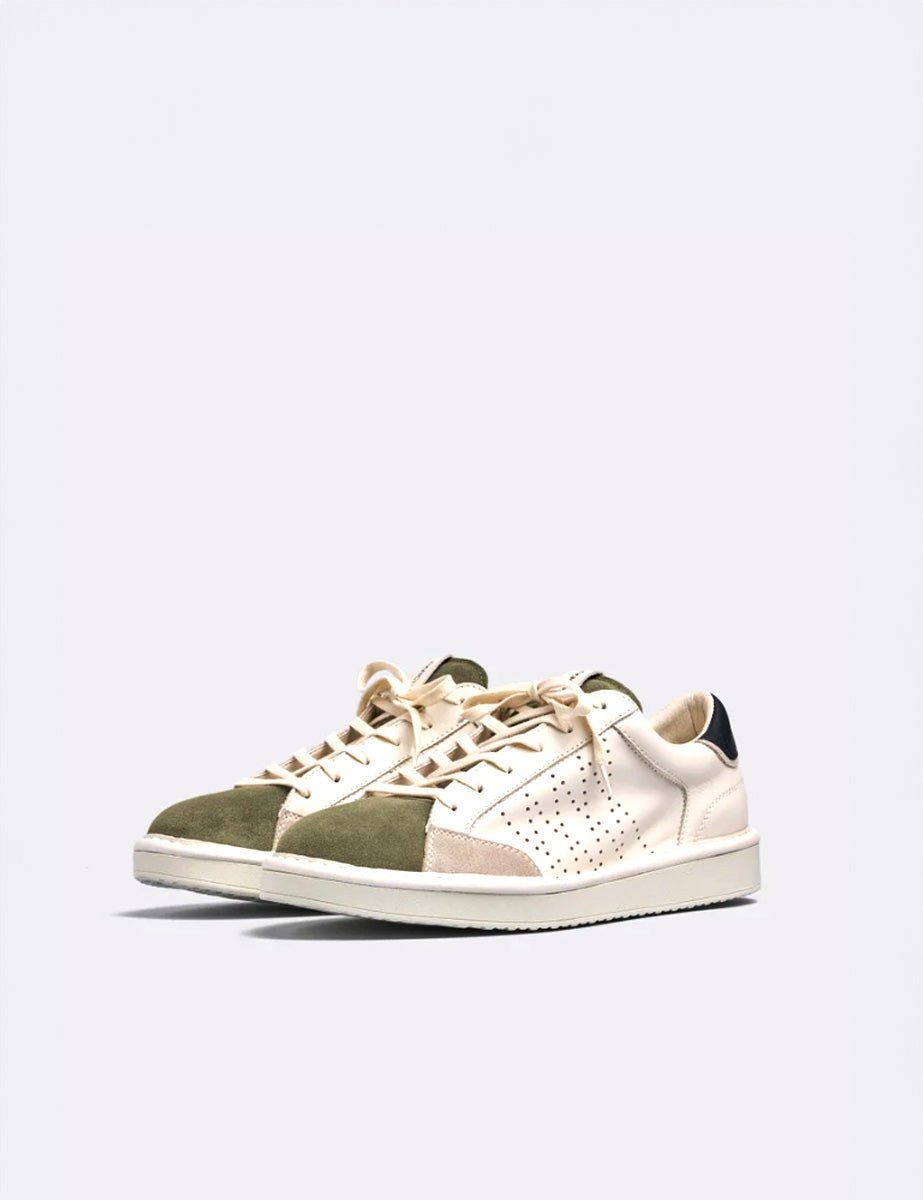 sneaker leather suede ivory night military - panchic - sneaker