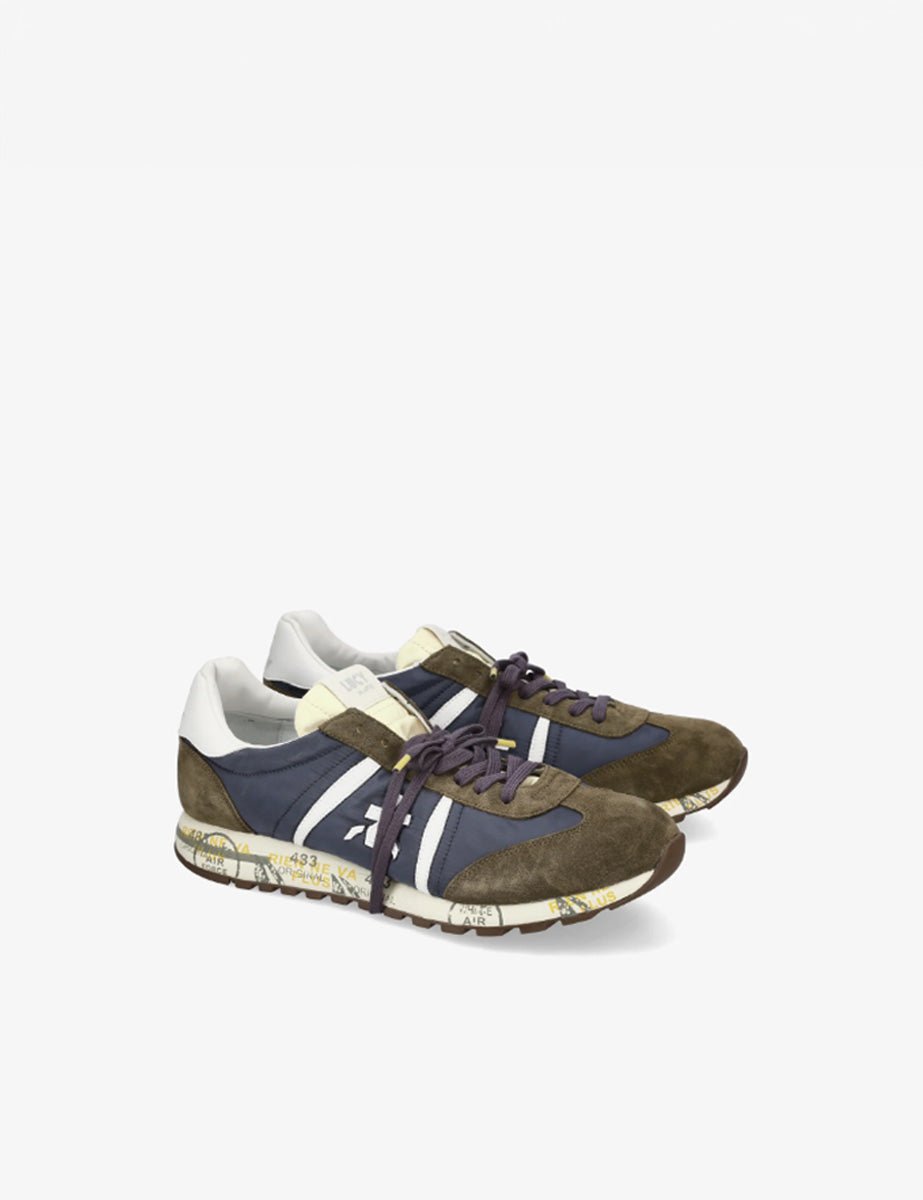 sneaker lucy blu verde - premiata - sneaker