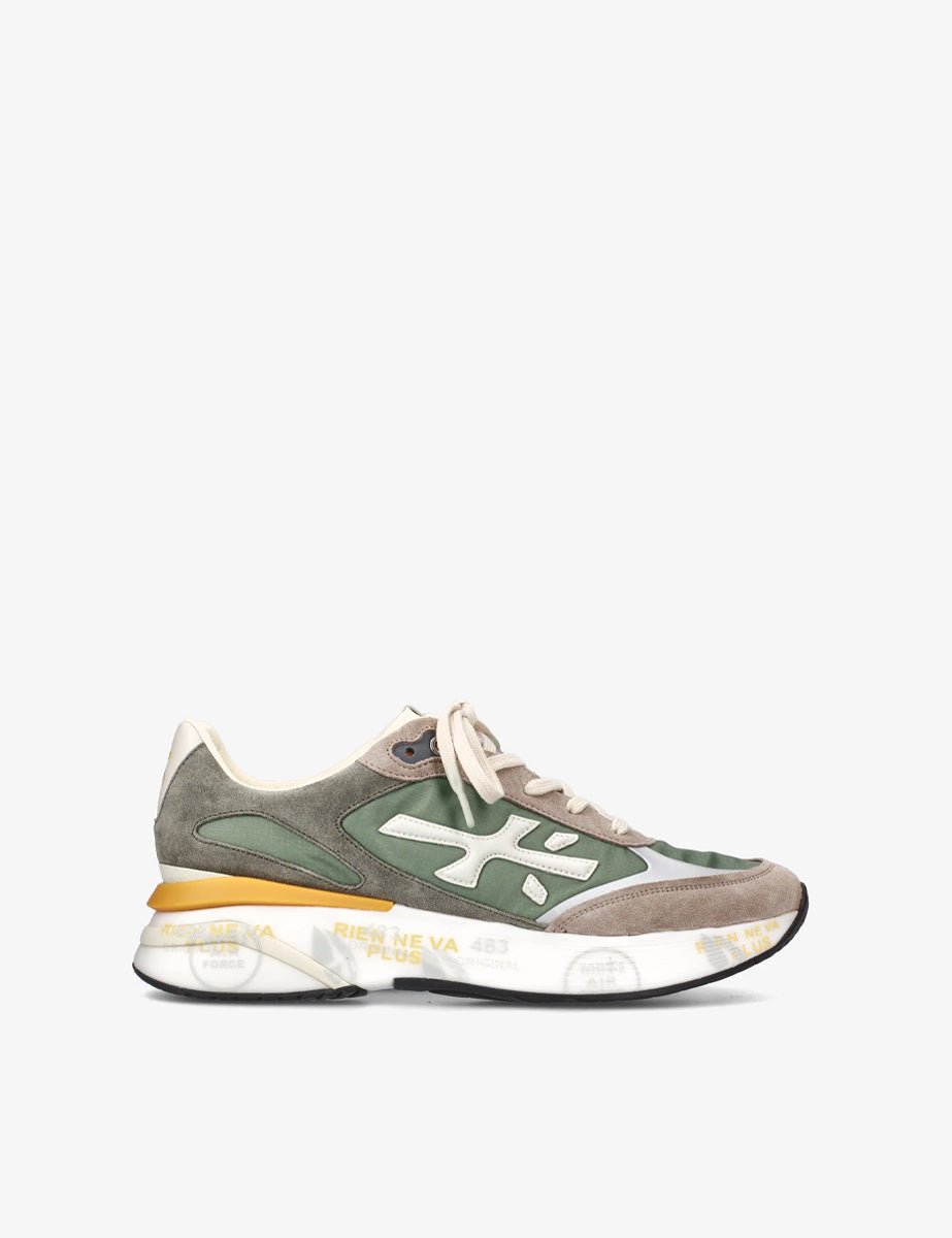 sneaker moerun nylon verde giallo - premiata - sneaker