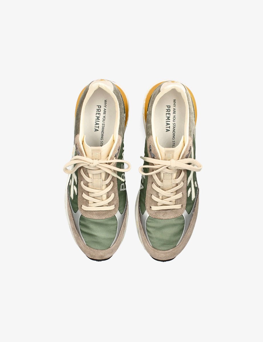 sneaker moerun nylon verde giallo - premiata - sneaker