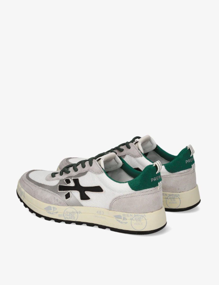 sneaker nous leather bianco nero - premiata - sneaker