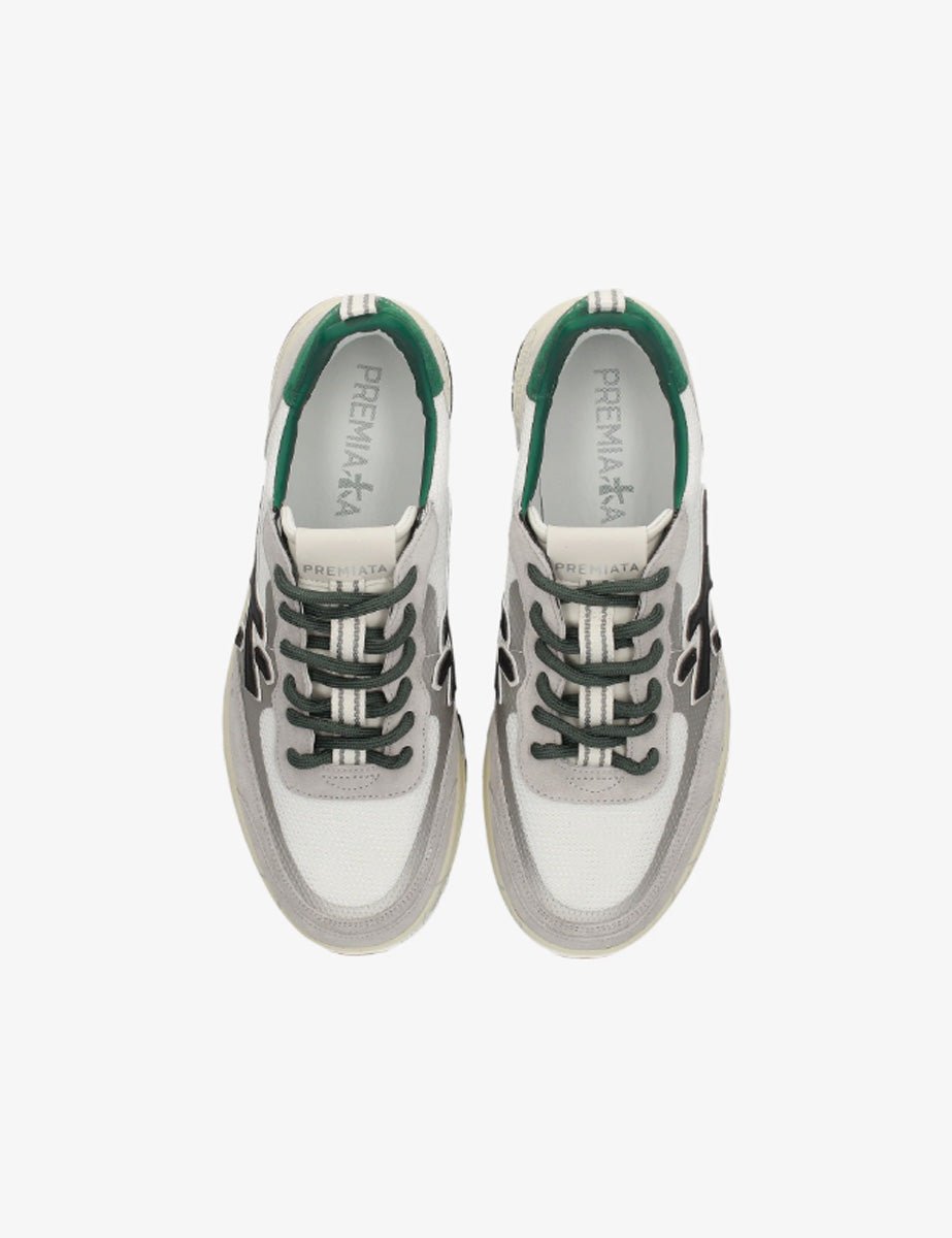 sneaker nous leather bianco nero - premiata - sneaker