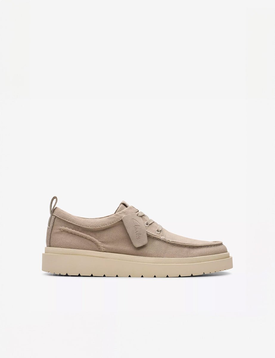 sneaker polden moc canvas grey - clarks - sneaker
