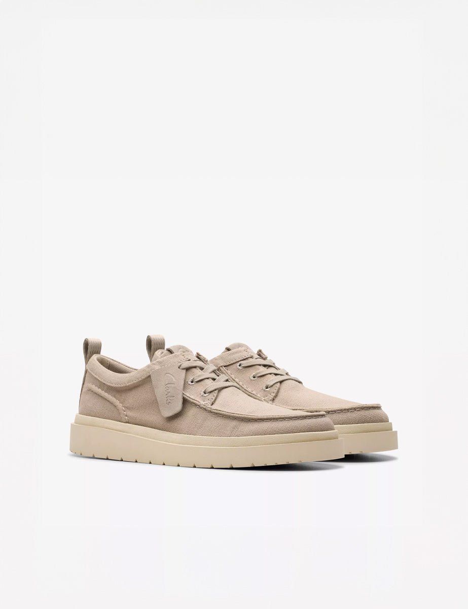 sneaker polden moc canvas grey - clarks - sneaker