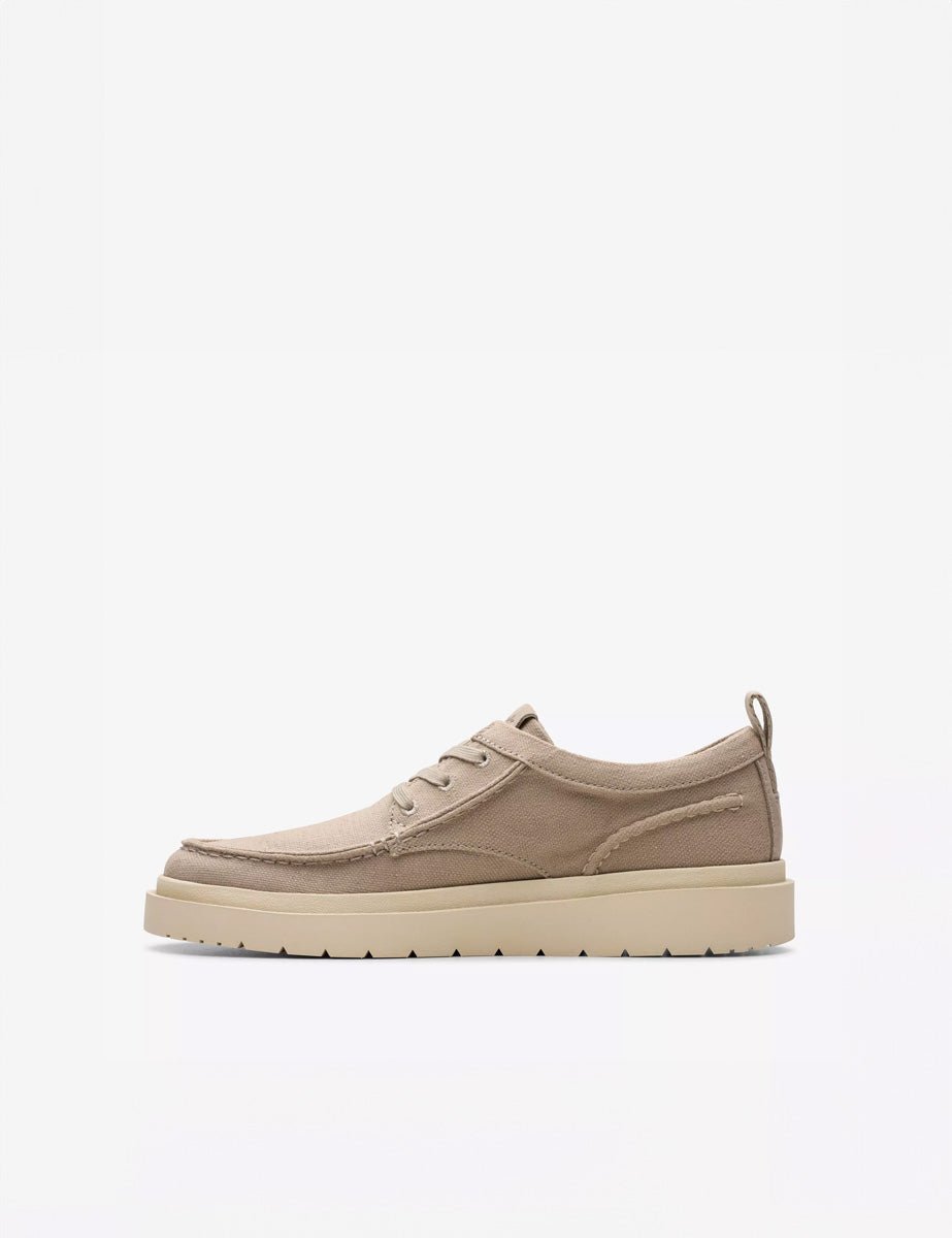 sneaker polden moc canvas grey - clarks - sneaker