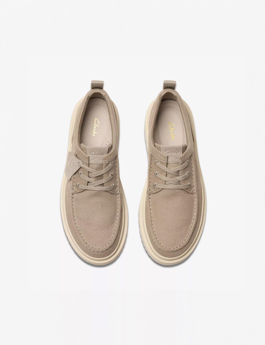 sneaker polden moc canvas grey - clarks - sneaker