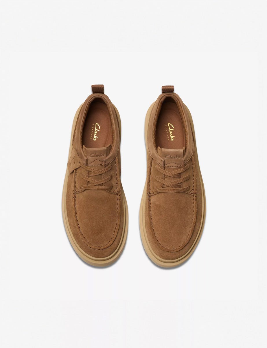 sneaker polden moc suede cola - clarks - sneaker