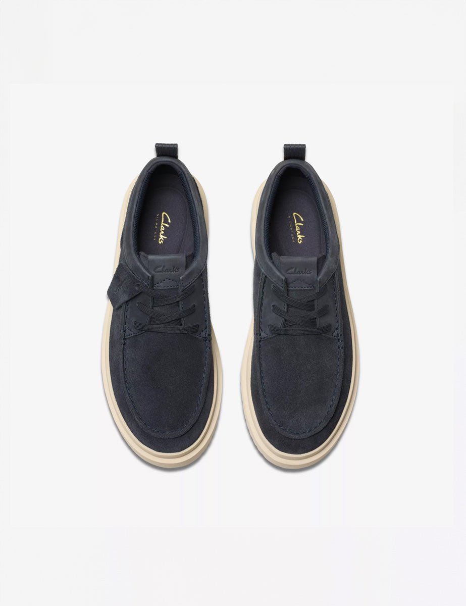 sneaker polden moc suede navy - clarks - sneaker