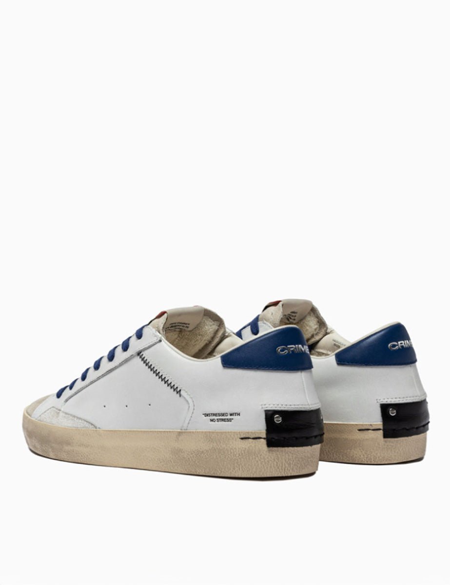 sneaker puntale suede bianco - crime - sneaker
