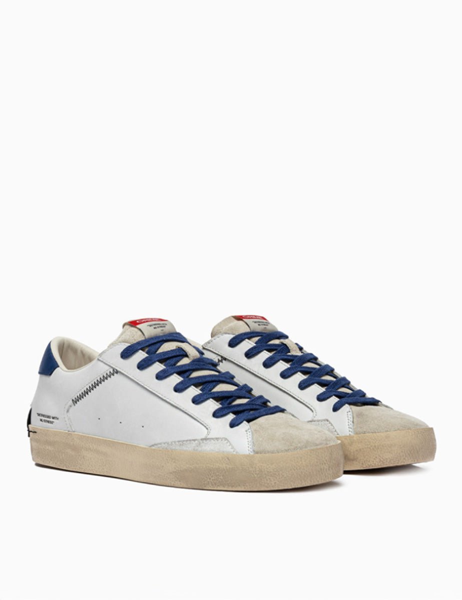 sneaker puntale suede bianco - crime - sneaker