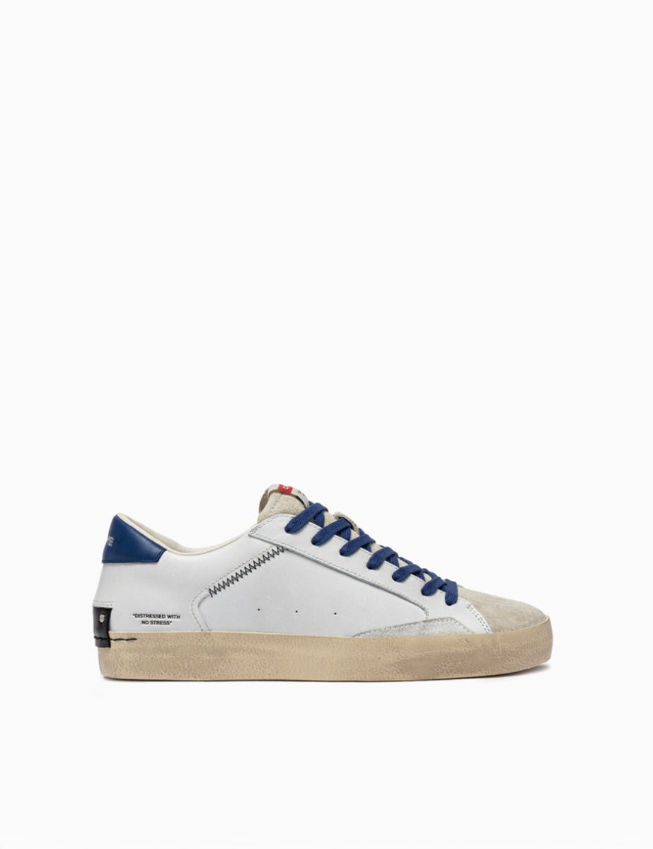 sneaker puntale suede bianco - crime - sneaker
