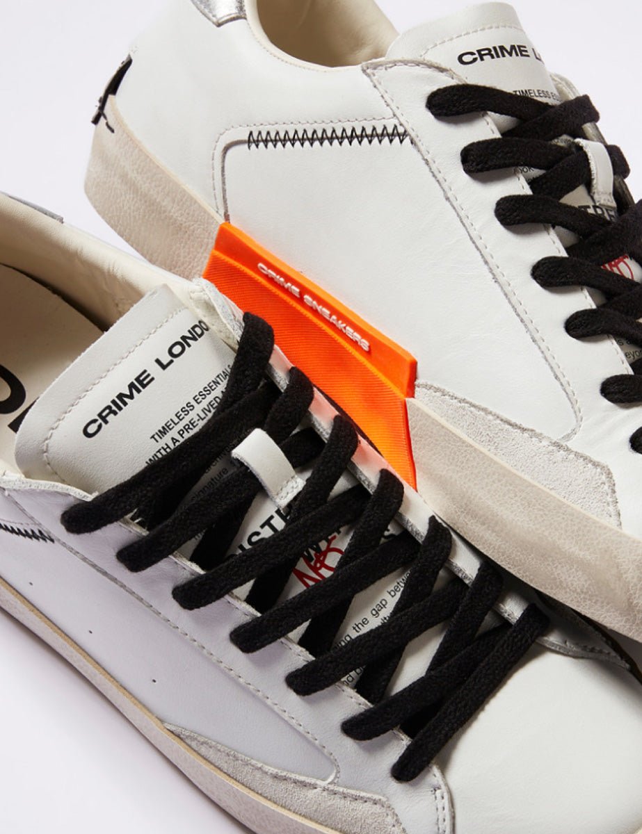sneaker suola contrasto bianco - crime - sneaker