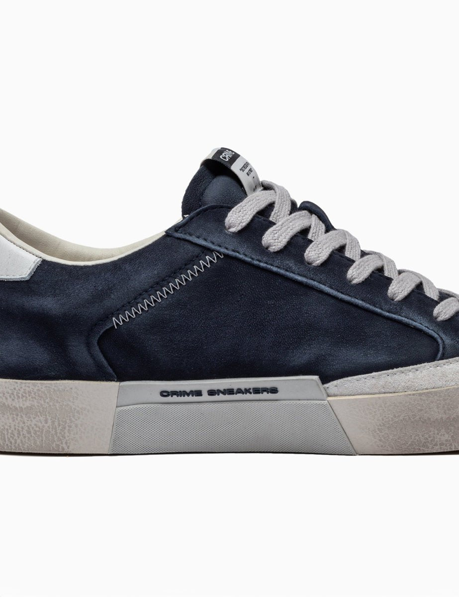 sneaker suola contrasto blu - crime - sneaker