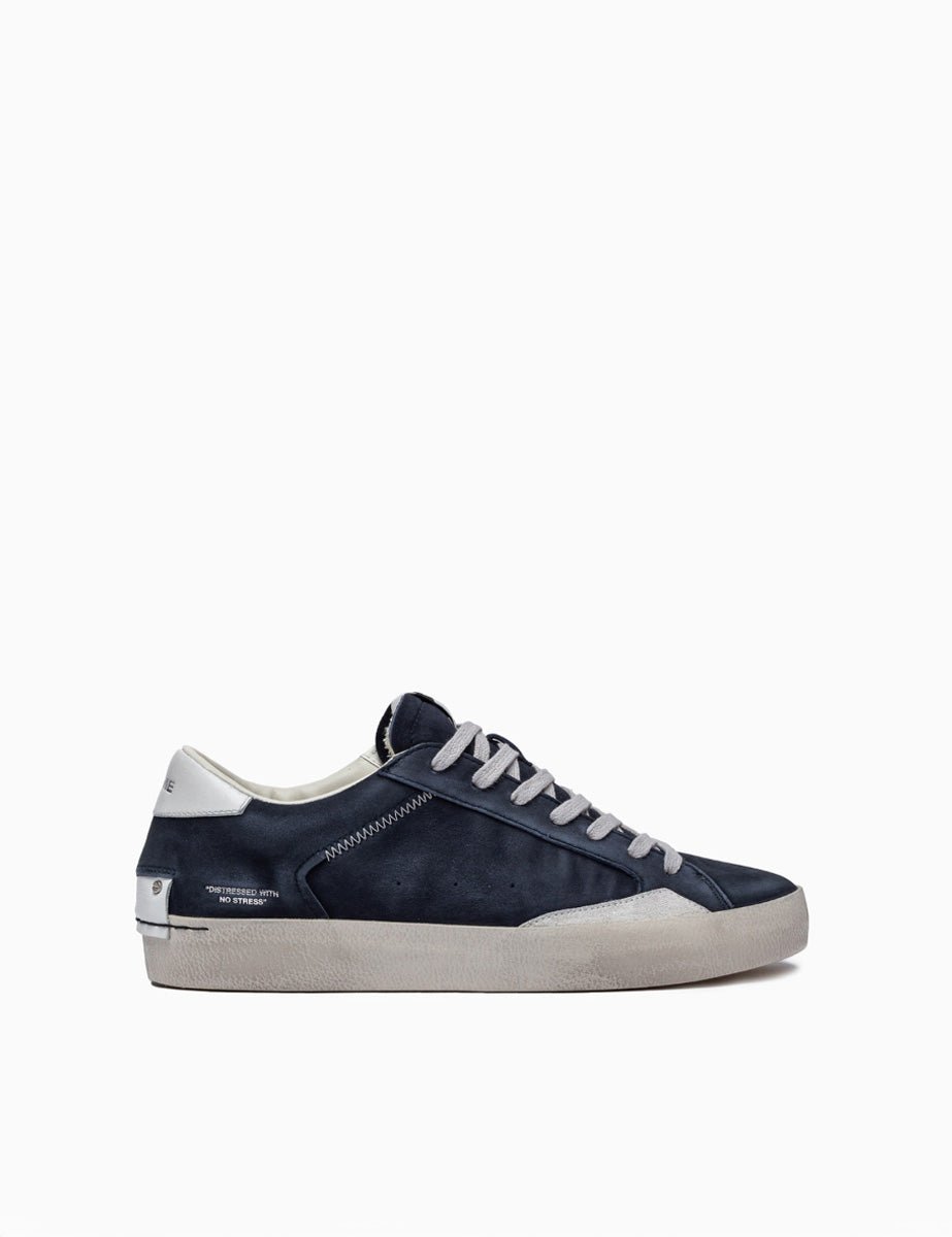 sneaker suola contrasto blu - crime - sneaker