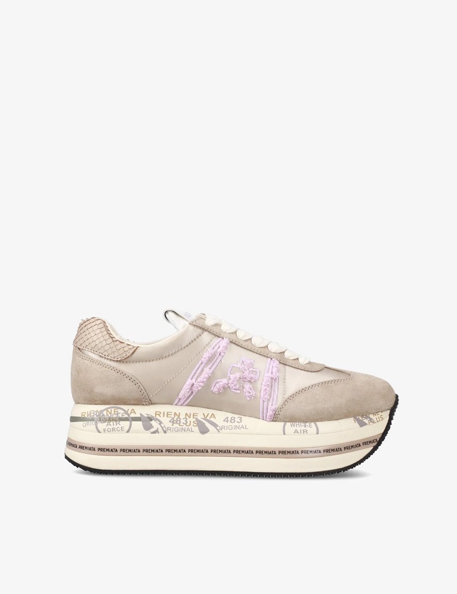 sneakers beth ecru rosa - premiata - sneaker