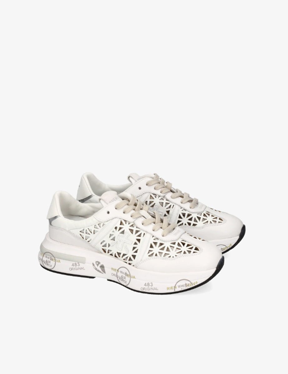 sneakers cassie pelle bianco - white premiata - sneaker
