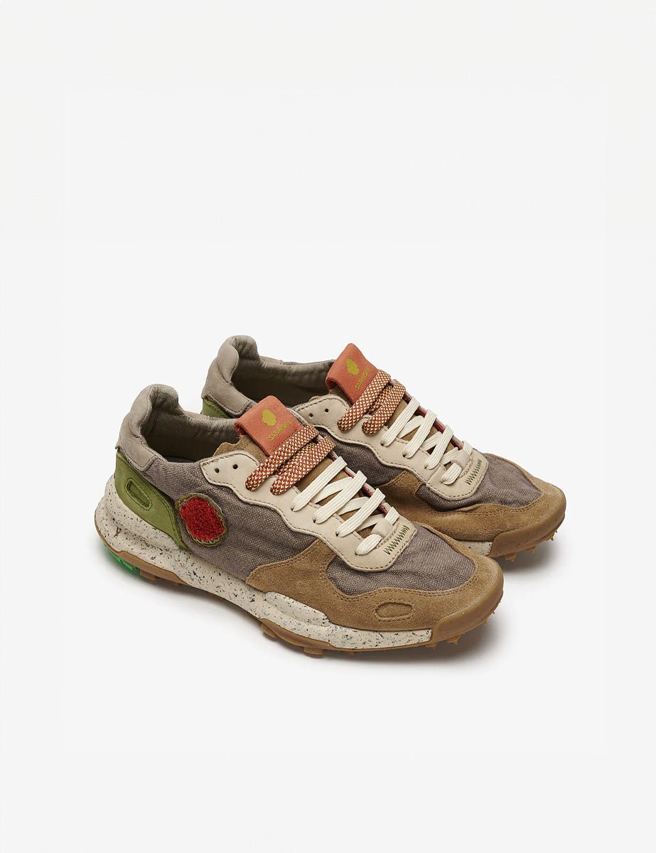 sneakers chacrona linen chestnut - satorisan - sneaker