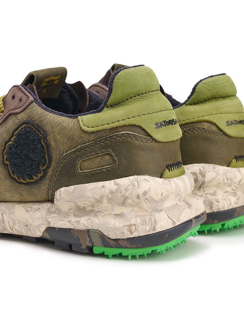 sneakers chacrona premium verde marrone - satorisan - sneaker