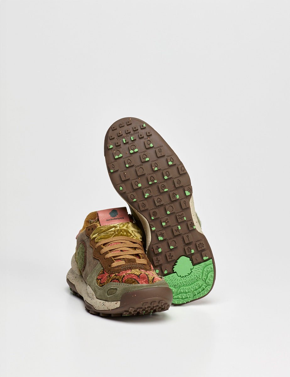 sneakers chacrona suede kilim green - satorisan - sneaker