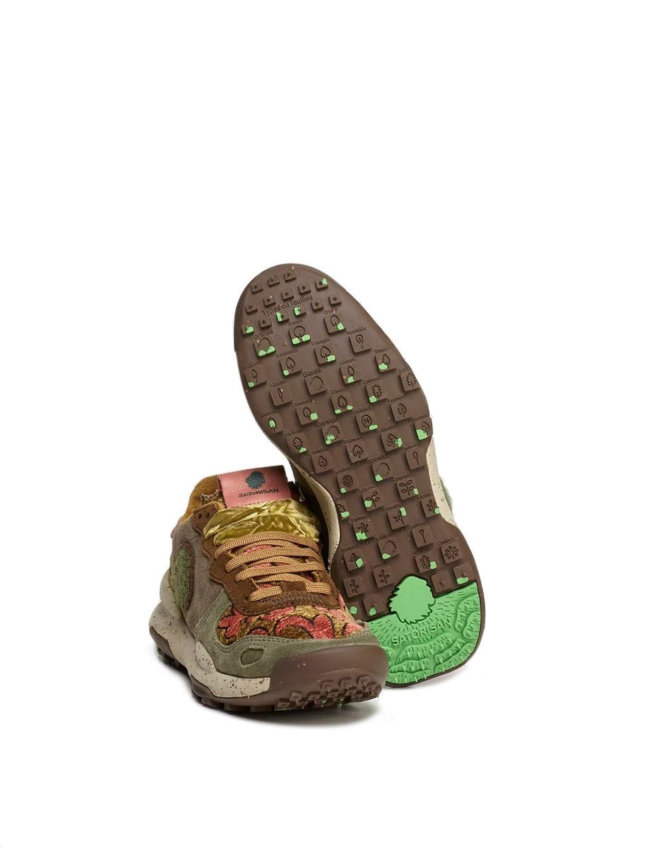 sneakers chacrona suede kilim green - satorisan - sneaker