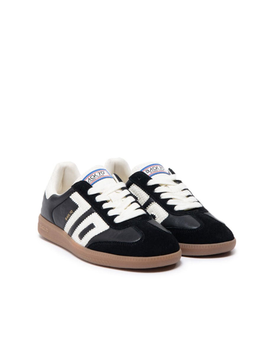 sneakers cloud spongy nappa nero - back 70 - sneaker