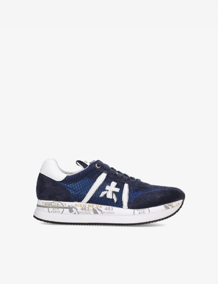 sneakers conny forata blu - white premiata - sneaker