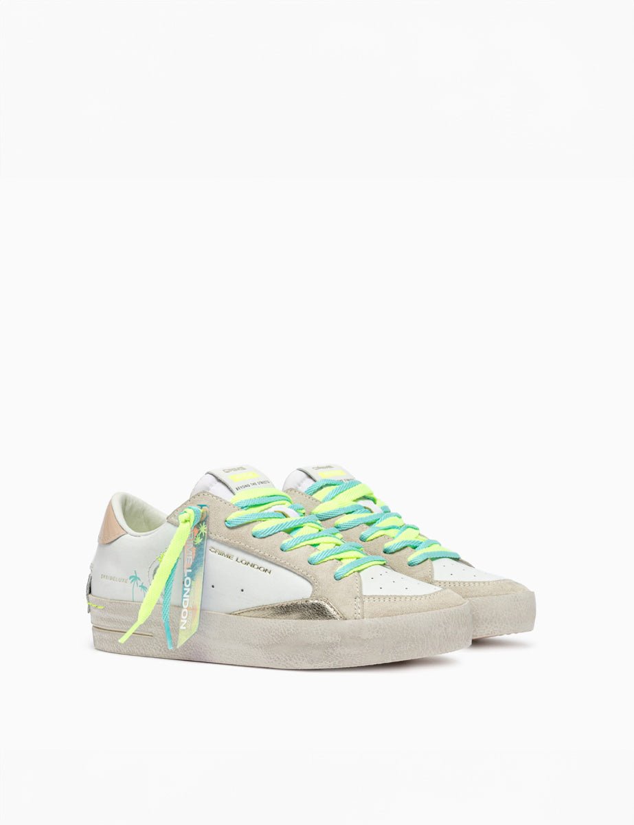 sneakers deluxe fluo bianco - crime - sneaker