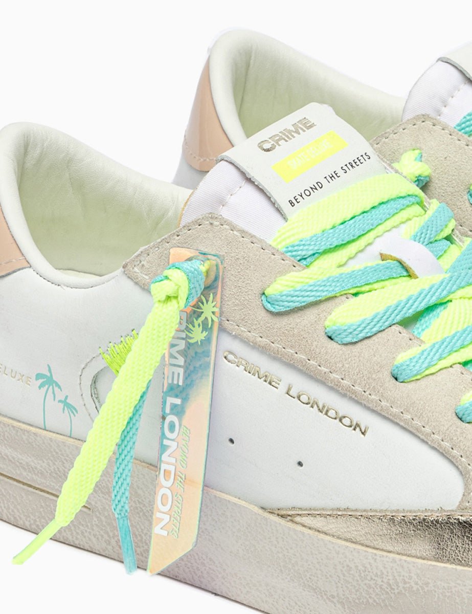 sneakers deluxe fluo bianco - crime - sneaker