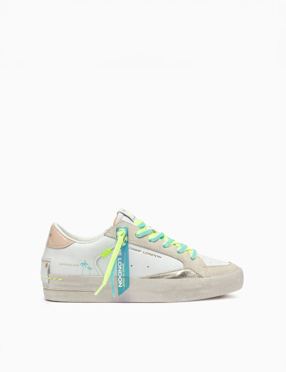 sneakers deluxe fluo bianco - crime - sneaker