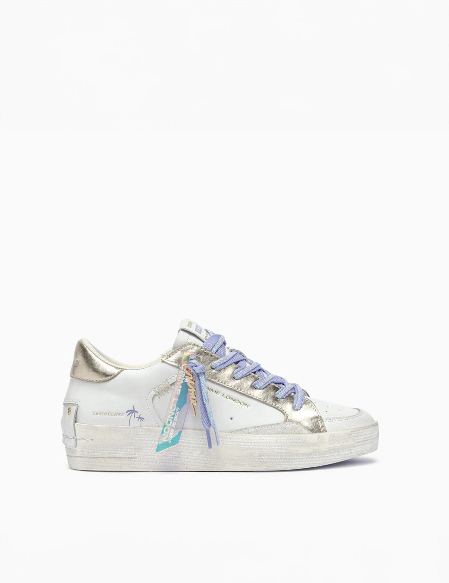 sneakers deluxe lilla bianco - crime - sneaker