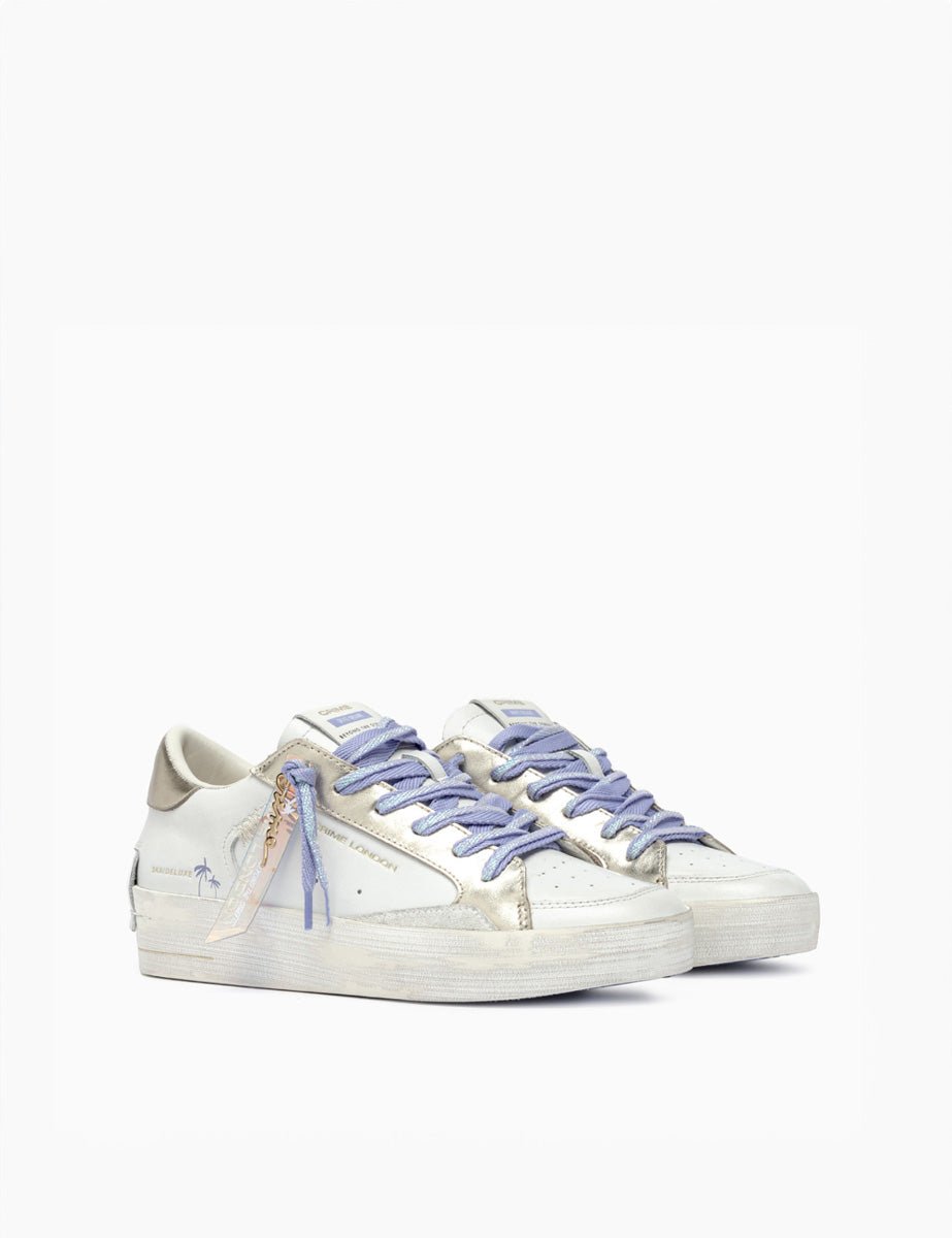 sneakers deluxe lilla bianco - crime - sneaker