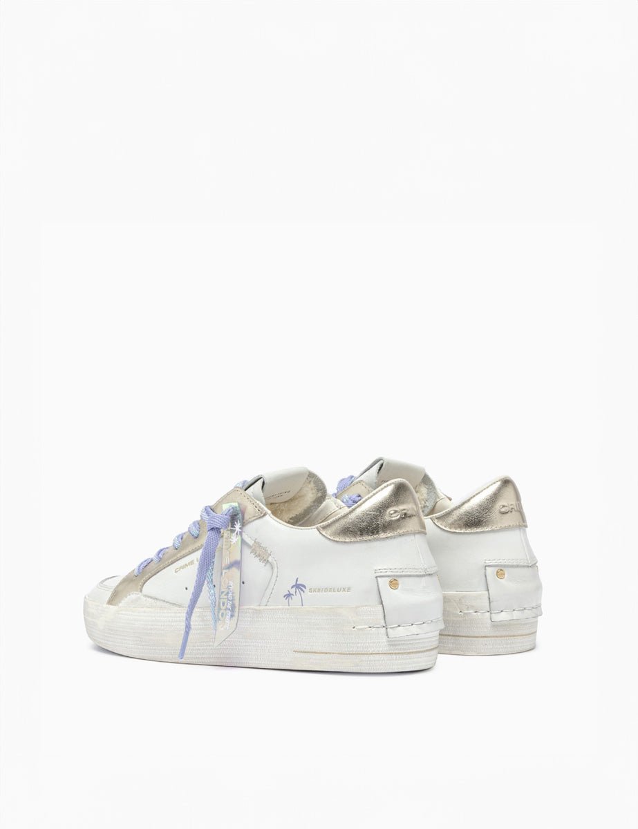 sneakers deluxe lilla bianco - crime - sneaker