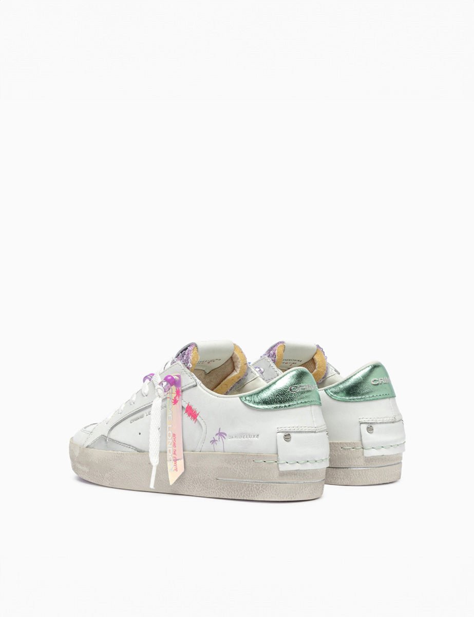 sneakers deluxe perline bianco - crime - sneaker
