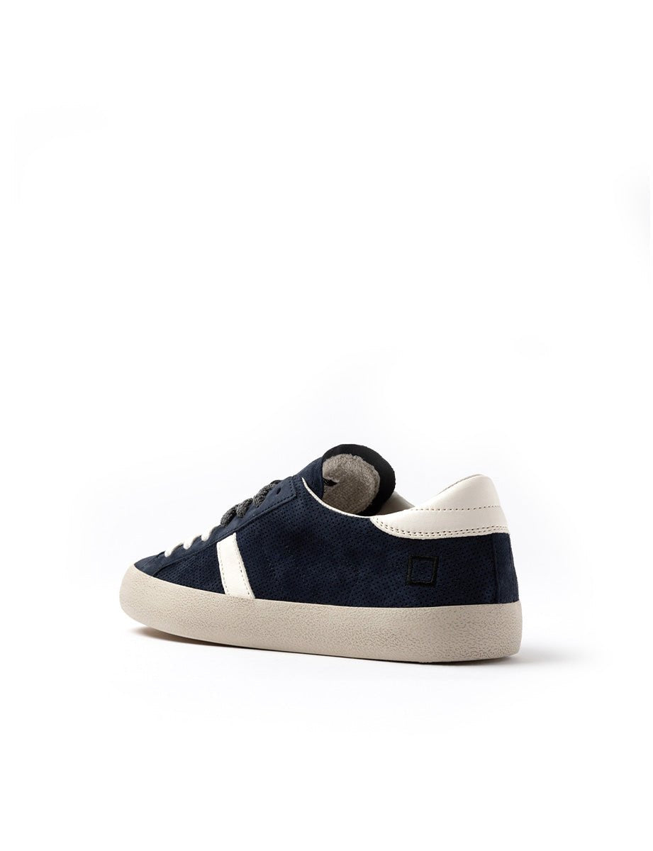 sneakers hill low perforated blue - date - sneaker