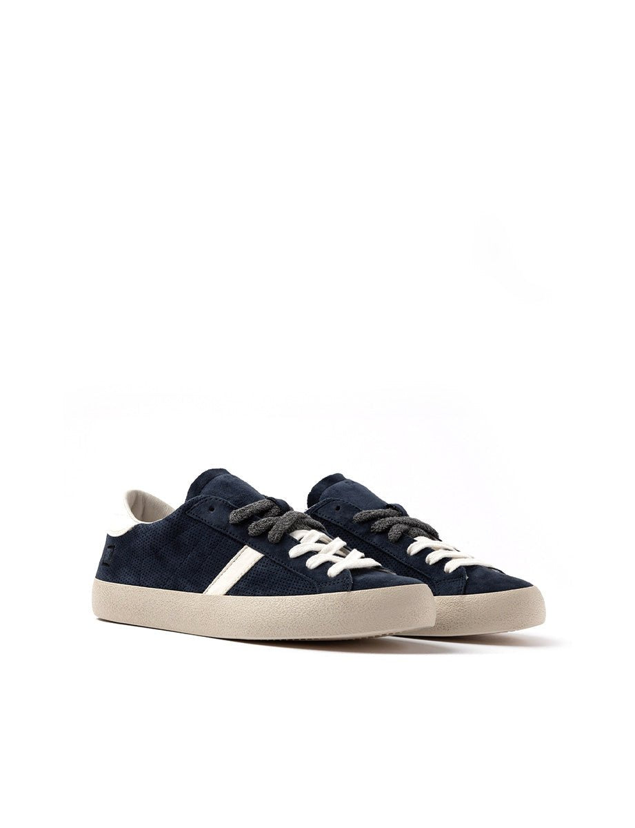sneakers hill low perforated blue - date - sneaker
