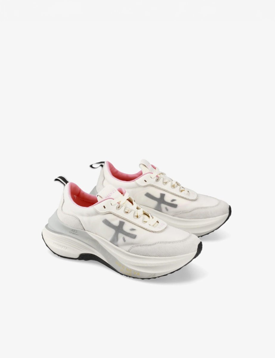 sneakers hill naturale rosa - white premiata - sneaker