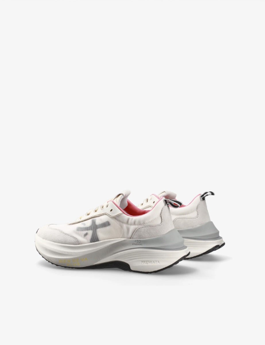 sneakers hill naturale rosa - white premiata - sneaker