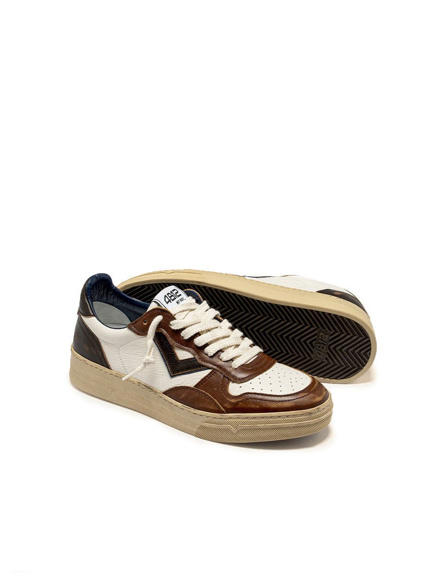 sneakers hyper bianco marrone - 4b12 - sneaker