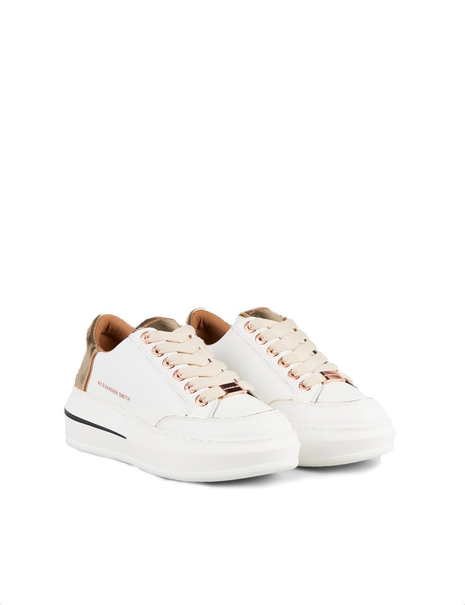 sneakers lancaster white light gold - alexander smith - sneaker