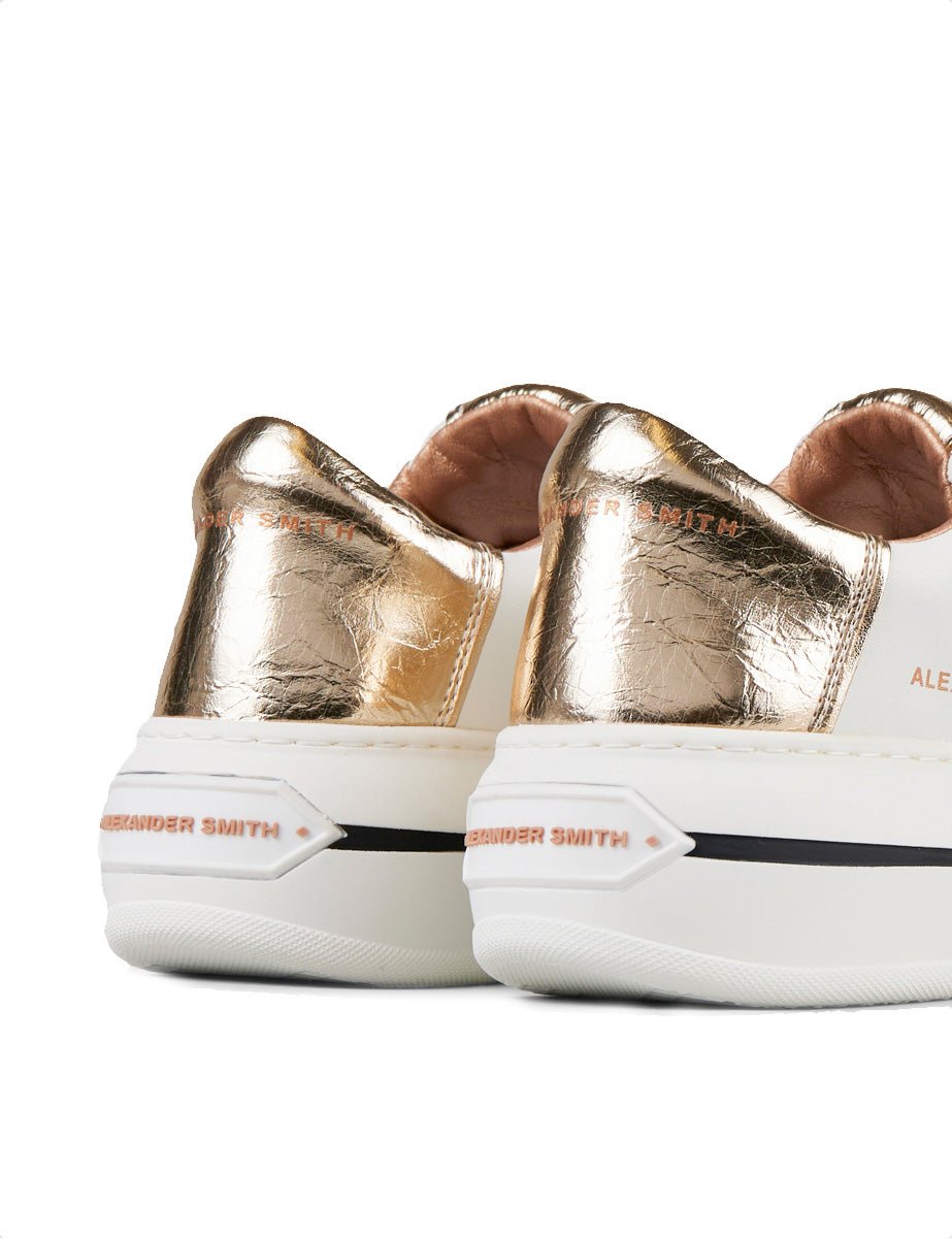 sneakers lancaster white light gold - alexander smith - sneaker