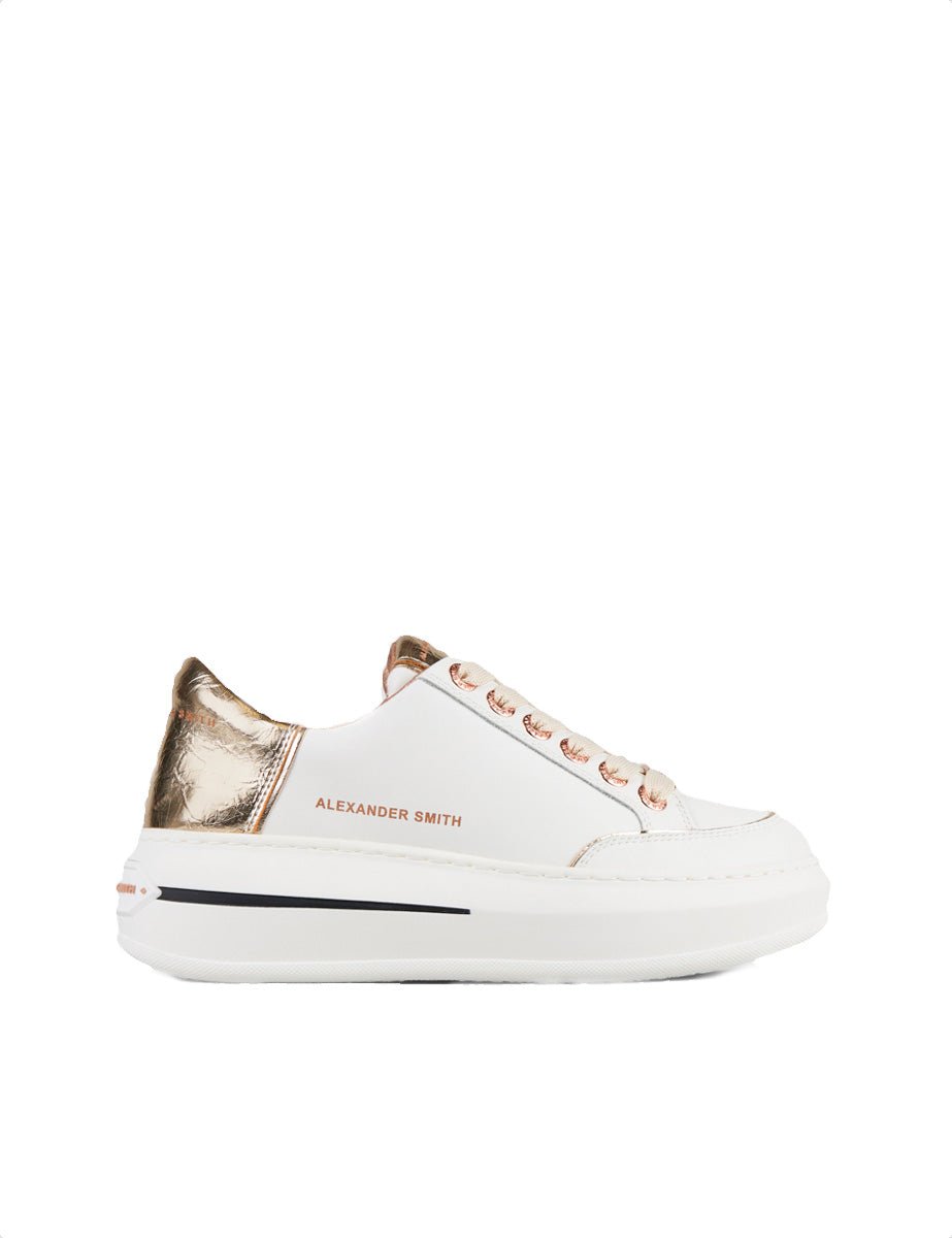sneakers lancaster white light gold - alexander smith - sneaker