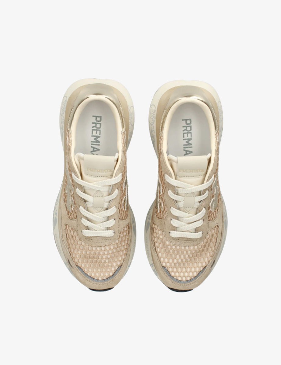 sneakers lauryn rete champagne - white premiata - sneaker