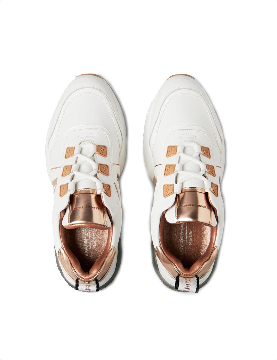 sneakers marble white copper - alexander smith - sneaker