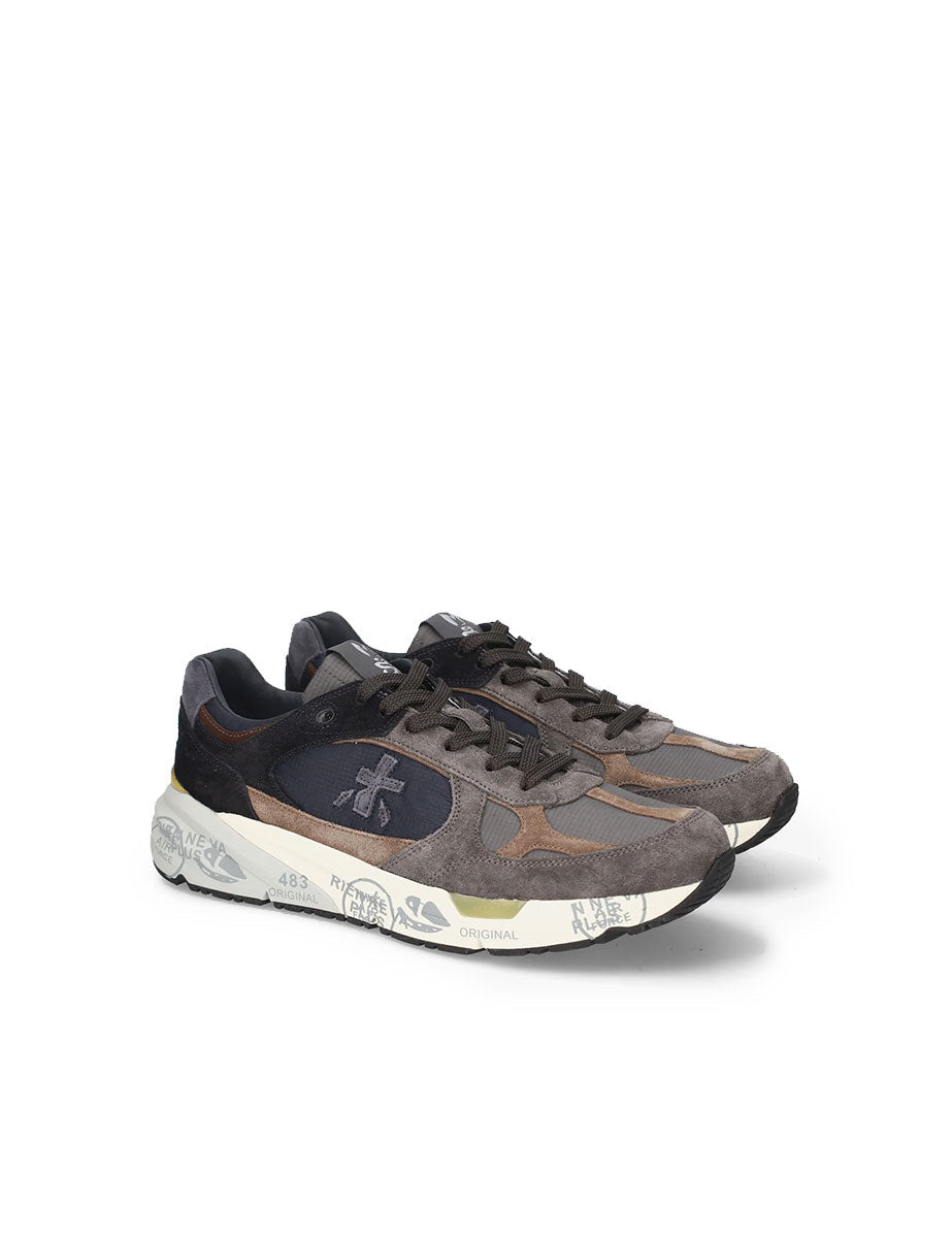 sneakers mase 8426 blu grigio - white premiata - sneaker