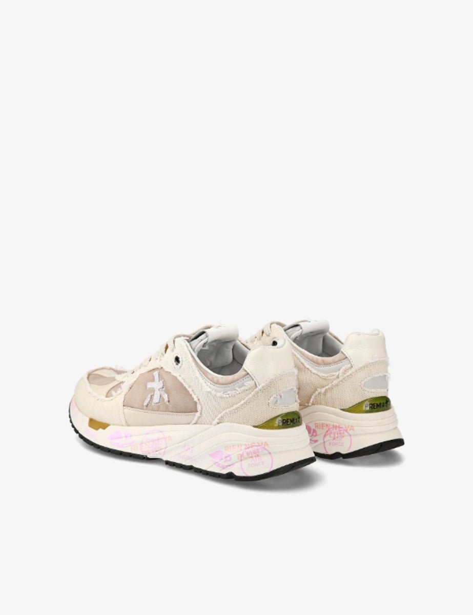 sneakers mase ecru - white premiata - sneaker