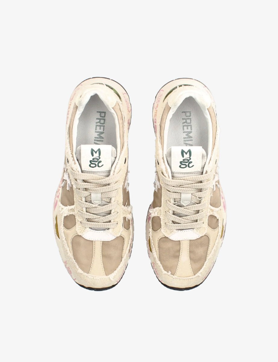 sneakers mase ecru - white premiata - sneaker