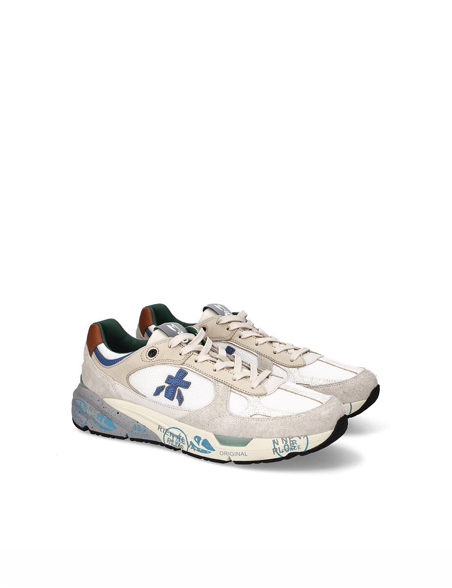 sneakers mase nylon beige - white premiata - sneaker