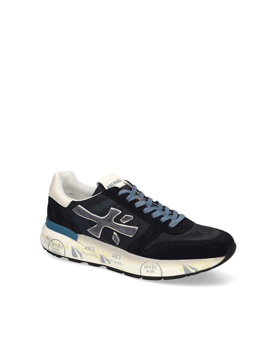 sneakers mick nylon blu - white premiata - sneaker