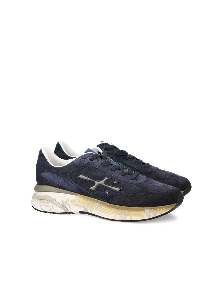 sneakers moerun blu - white premiata - sneaker